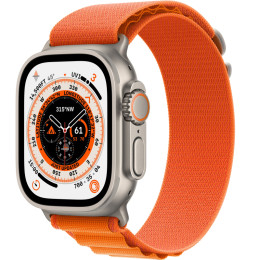 Apple Watch Ultra 1 GPS + Cellular, 49 мм, корпус из натурального титана, ремешок Alpine оранжевого цвета