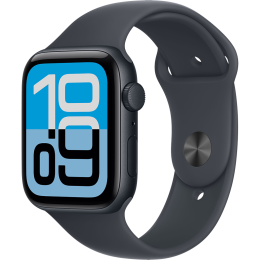 Apple Watch SE 3 40mm, корпус из алюминия «тёмная ночь», черный спортивный ремешок